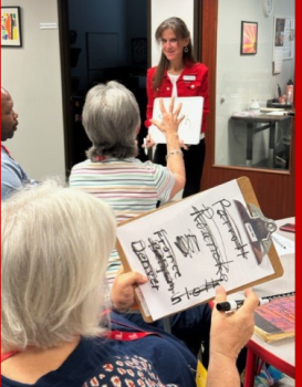 Cecile Program Photo with Key Wording